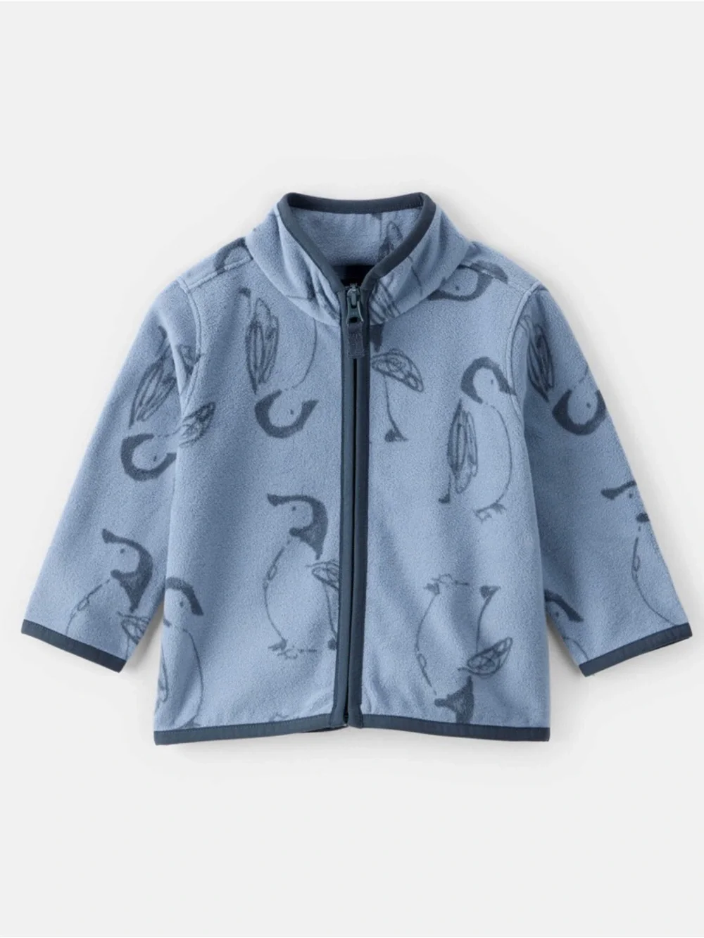 NWT OshKosh B'gosh baby Boy Penguin Microfleece Zip-Up Jacket
